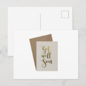 Gute Besserung Postkarte (Vorne/Hinten)