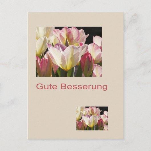 Gute Besserung Postkarte (Vorderseite)