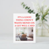 gute besserung postkarte (Stehend Vorderseite)