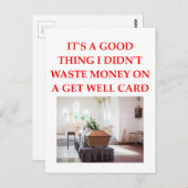 gute besserung postkarte (Vorne/Hinten)