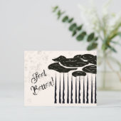 Gute Besserung Postkarte (Stehend Vorderseite)