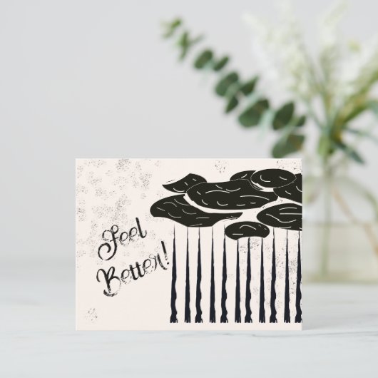 Gute Besserung Postkarte (Stehend Vorderseite)