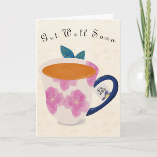Gute Besserung Teetasse Karte