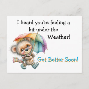 Gute Besserung Wetter Postkarte