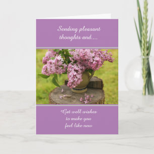 Gute Besserung Wunsch Grußkarte gefaltet Karte