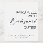 Gute Beziehungen zu den Spitzenkräften Weinetikett (Einzelnes Label)