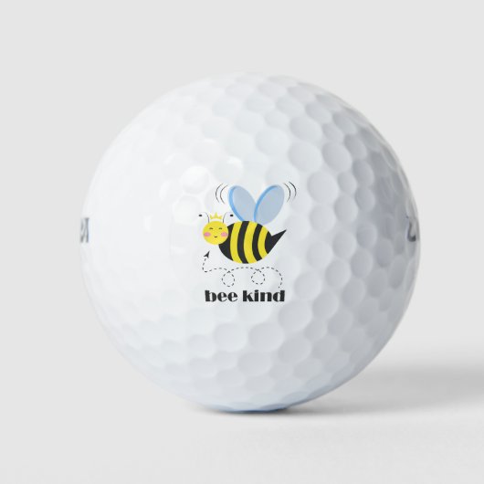 Gute Bienenprinzessin mit Krone und Slogan Bee Kin Golfball (Vorderseite)
