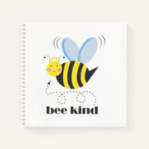 Gute Bienenprinzessin mit Krone und Slogan Bee Kin Notizblock