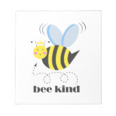 Gute Bienenprinzessin mit Krone und Slogan Bee Kin Notizblock (Vorderseite)
