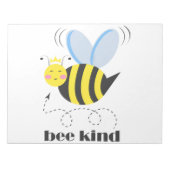 Gute Bienenprinzessin mit Krone und Slogan Bee Kin Notizblock (Vorderseite)