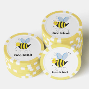 Gute Bienenprinzessin mit Krone und Slogan Bee Kin Pokerchips