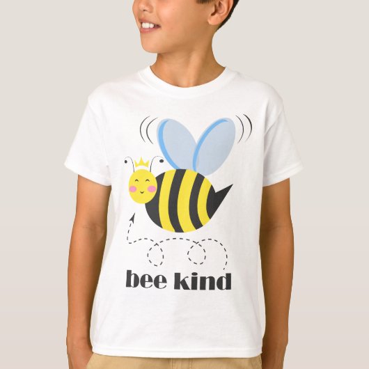 Gute Bienenprinzessin mit Krone und Slogan Bee Kin T-Shirt (Vorderseite)