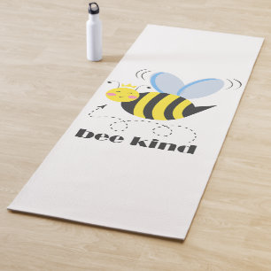 Gute Bienenprinzessin mit Krone und Slogan Bee Kin Yogamatte