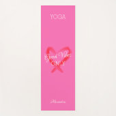 Gute Bilder nur Herzgrafik jeder Name Hot Pink Yogamatte (Vorderseite)