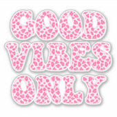 Gute Bilder nur VSCO Girls Pink Leopard Print Aufkleber (Vorderseite)