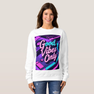 Gute Bilder - Retro 80er Neon Vintag Design Sweatshirt