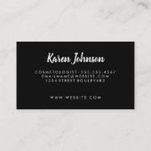 Gute Bilder / trendy Schriftart Visitenkarte (Rückseite)