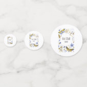 Gute Blues Table Confetti Konfetti (Rückseiten)