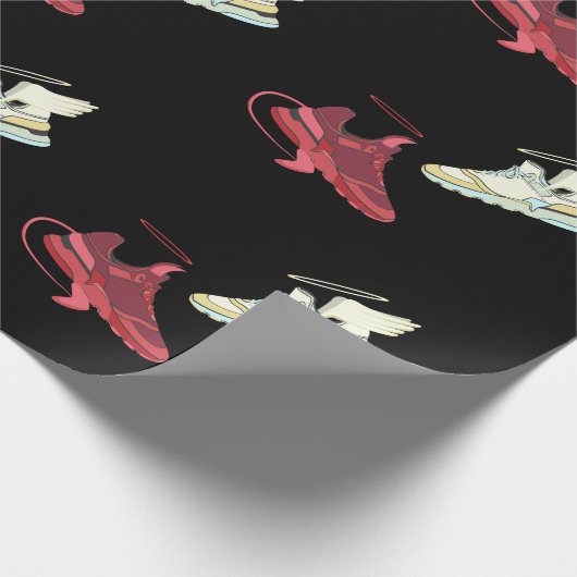 Gute böse Schuhe Geschenkpapier (Ecke)