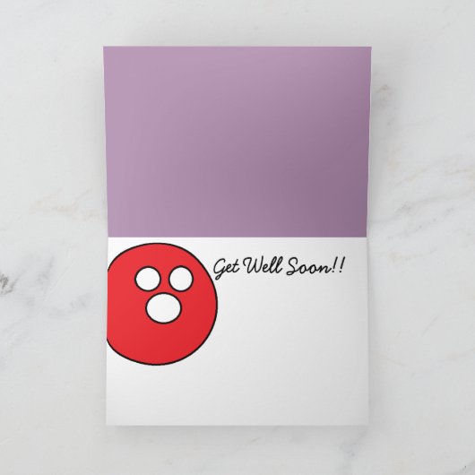 Gute Bowling Karte (Innenseite)