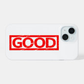 Gute Briefmarke iPhone 15 Hülle (Rückseite (Horizontal))