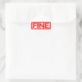 Gute Briefmarke Runder Aufkleber (Tasche)