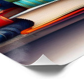 Gute Bücher - ideales Leben Poster (Ecke)