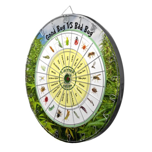 Gute Bugs VS Bad Bugs Dartscheibe (Vorderseite rechts)