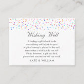 Gute bunte Rainbow Confetti Wedding Begleitkarte (Vorderseite)