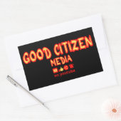 GUTE BÜRGERINNEN UND BÜRGER RECHTECKIGER AUFKLEBER (Umschlag)