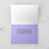 Gute Bye Card für die Schwester Religiöse Statue i Dankeskarte (Innenseite)