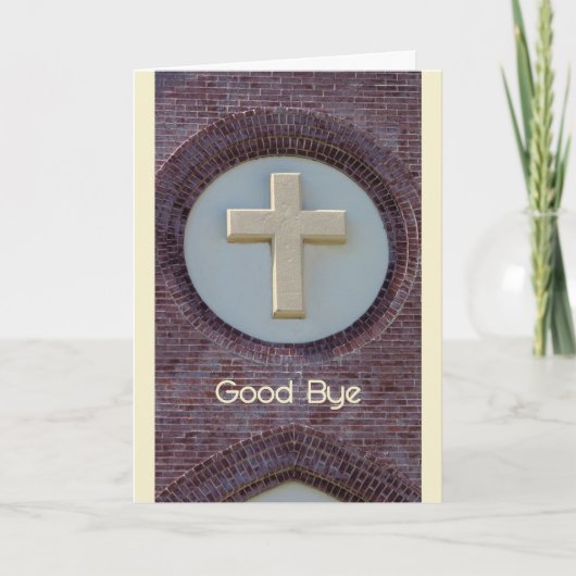 Gute Bye Card für Pfarrkirche Karte (Vorderseite)