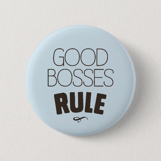 Gute Chef-Regel - dunkles Brown-Art Button (Vorderseite)