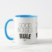 Gute Chef-Regel - dunkles Brown-Art Tasse (Links)