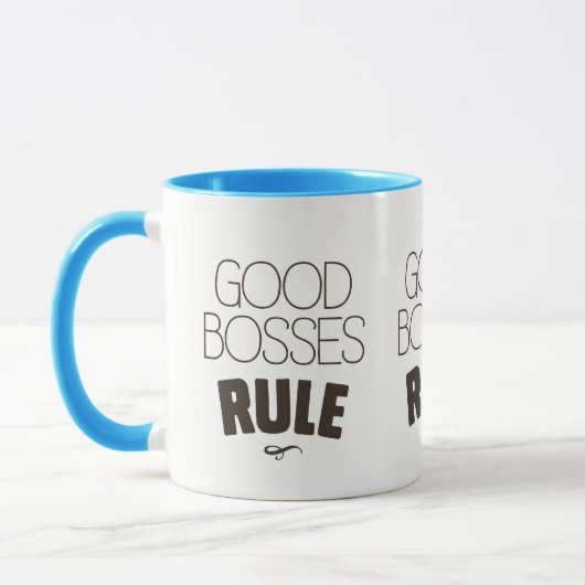 Gute Chef-Regel - dunkles Brown-Art Tasse (Links)