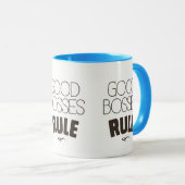 Gute Chef-Regel - dunkles Brown-Art Tasse (VorderseiteRechts)
