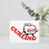 [ GUTE CURLING ] Retro Stone Typ Cards & Postkarte (Stehend Vorderseite)