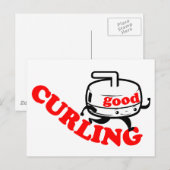 [ GUTE CURLING ] Retro Stone Typ Cards & Postkarte (Vorne/Hinten)