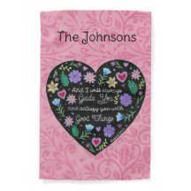 Gute Dinge Blumenherz Personalisiert