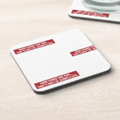 Gute Dinge brauchen Zeit Deshalb bin ich immer zu  Getränkeuntersetzer (Linke Seite)