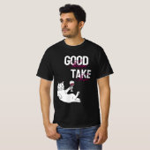 Gute Dinge brauchen Zeit - Kalt-Katze mit Wine Des T-Shirt (Vorne ganz)
