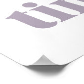 Gute Dinge brauchen Zeit Poster (Ecke)