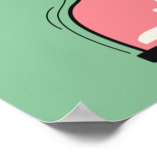 Gute Dinge brauchen Zeit Poster (Ecke)