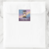 Gute Dinge Brauchen Zeit Quadratischer Aufkleber (Tasche)