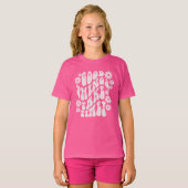 Gute Dinge brauchen Zeit Retro-Blume T-Shirt (Vorne ganz)