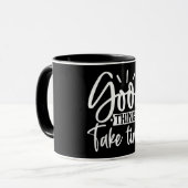 Gute Dinge brauchen Zeit Tasse (Vorderseite Links)