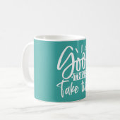 Gute Dinge brauchen Zeit Tasse (Vorderseite Links)