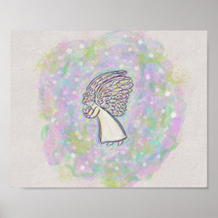 Gute Dinge Guardian Angel Art Print Poster