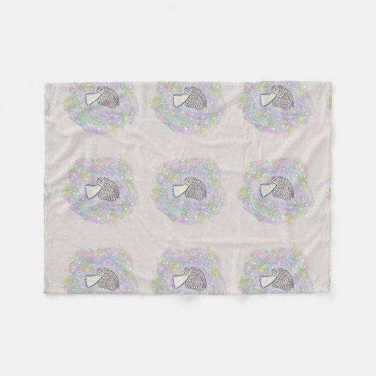 Gute Dinge Guardian Angel Custom Fleece Blanket (Vorderseite (Horizontal))