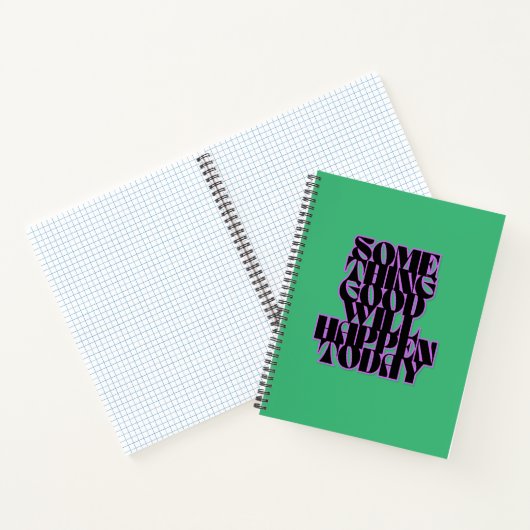 Gute Dinge, Inspiration, Manifestation, Grün Notizblock (Innenseite)